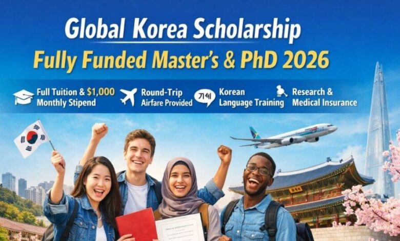 Global Korea Scholarship Fully Funded Master’s and PhD 2026
