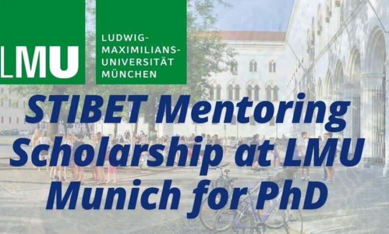 STIBET Mentoring Scholarship at LMU Munich for PhD