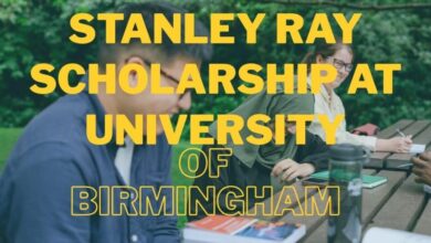 Stanley Ray Scholarship at University of Birmingham