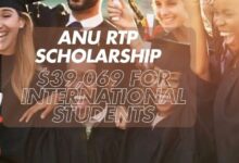 ANU RTP Scholarship $39,069 for International Students
