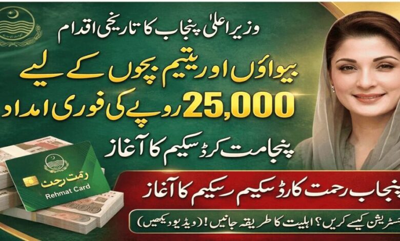 CM Punjab Rehmat Card Scheme 2026