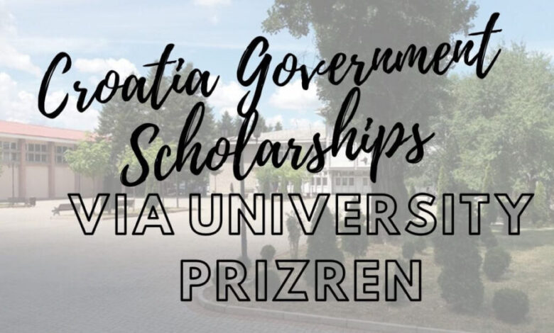 Croatia Government Scholarships via University Prizren