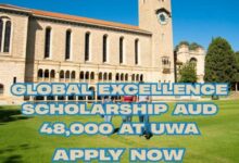 Global Excellence Scholarship AUD 48,000 at UWA
