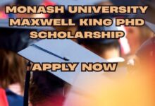 Monash University Maxwell King PhD Scholarship