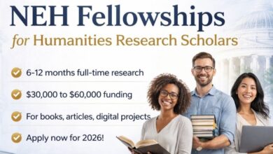 NEH Fellowships for Humanities Research Scholars
