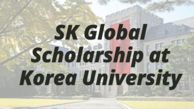 SK Global Scholarship at Korea University