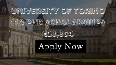 University of Torino 110 PhD Scholarships €18,854
