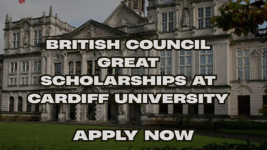 British Council GREAT Scholarships at Cardiff University