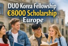 DUO Korea Fellowship €8000 Scholarship Europe
