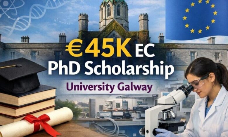 €45K EC PhD Scholarship University Galway
