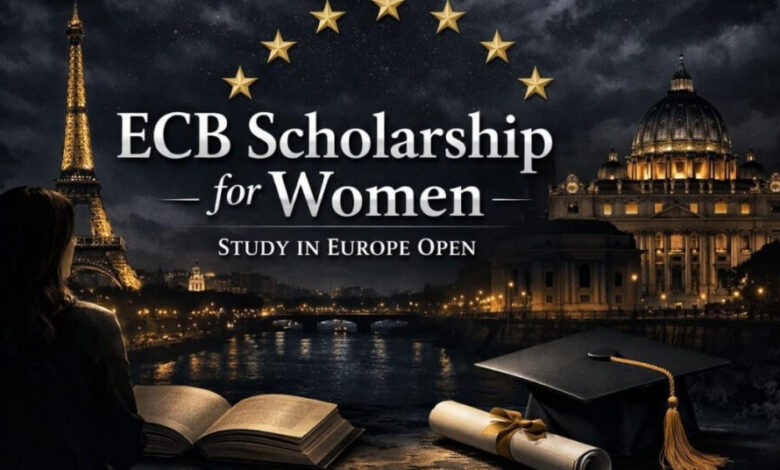 ECB Scholarship for Women Study in Europe Open