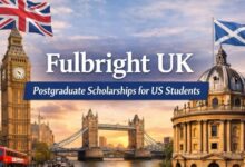 Fulbright UK Postgraduate Scholarships for US Students
