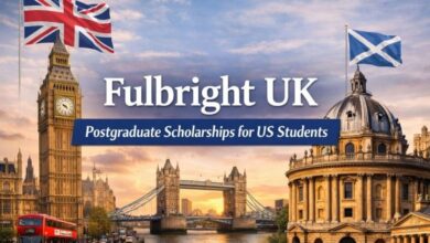 Fulbright UK Postgraduate Scholarships for US Students