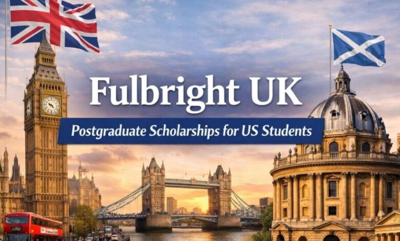 Fulbright UK Postgraduate Scholarships for US Students