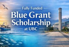 Fully Funded Blue Grant Scholarship at UBC
