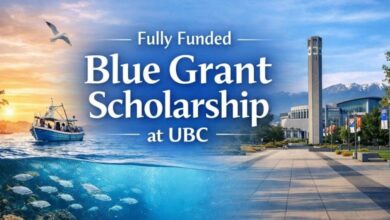 Fully Funded Blue Grant Scholarship at UBC