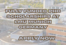 Fully Funded PhD Scholarships at LMU Munich Germany