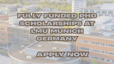 Fully Funded PhD Scholarships at LMU Munich Germany