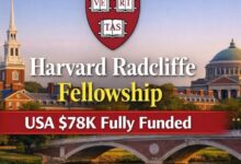 Harvard Radcliffe Fellowship USA $78K Fully Funded