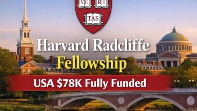 Harvard Radcliffe Fellowship USA $78K Fully Funded