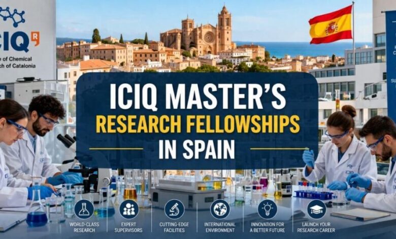 ICIQ Master’s Research Fellowships in Spain