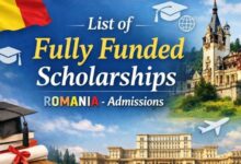 List of Fully Funded Scholarships Romania - Admissions