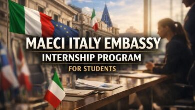 MAECI Italy Embassy Internship Program for Students