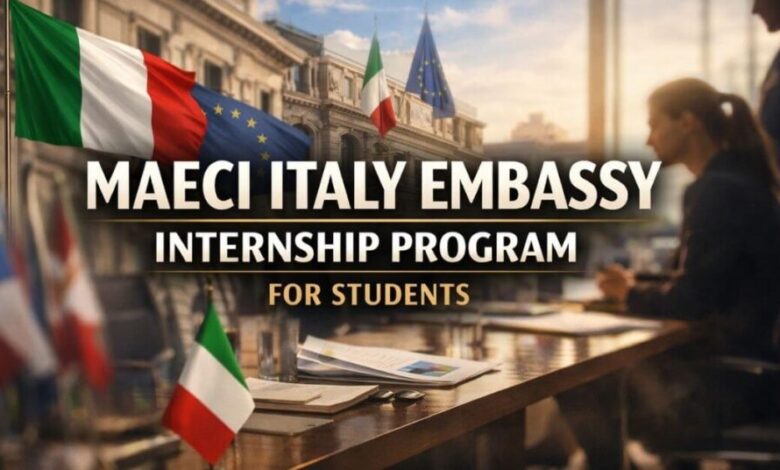 MAECI Italy Embassy Internship Program for Students