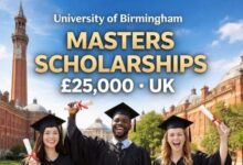 University of Birmingham Masters Scholarships £25000 UK