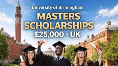 University of Birmingham Masters Scholarships £25000 UK