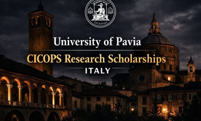 University of Pavia CICOPS Research Scholarships Italy