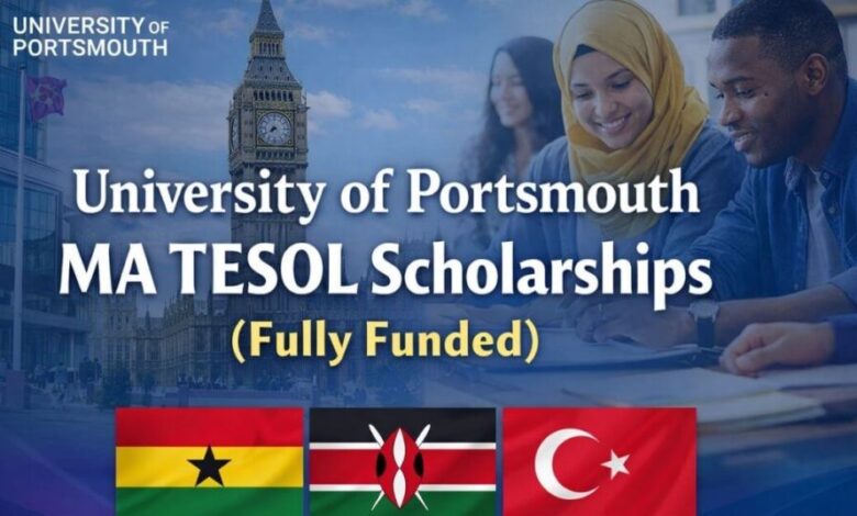University of Portsmouth MA TESOL Scholarships (Fully Funded)
